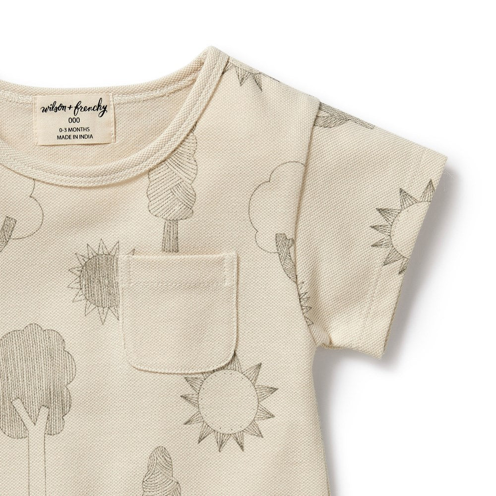 Park Days Organic Baby Growsuit - Soft 100% Cotton Bodysuit for Newborns & Infants | Perfect for Playdates, Daycare & Family Outings