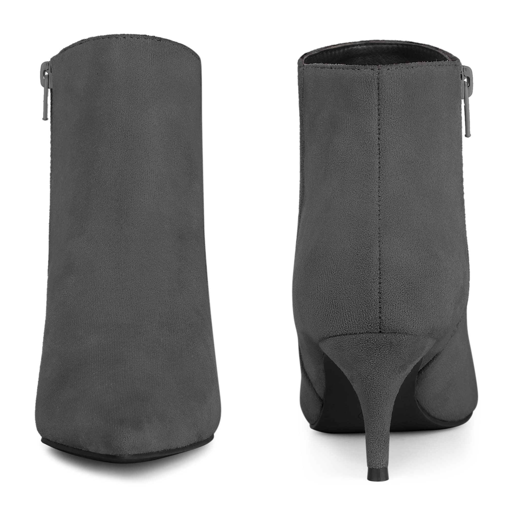 Perphy Women's Pointed Toe Kitten Heel Ankle Boots - Stylish Stiletto Booties for Office, Party & Evening Wear