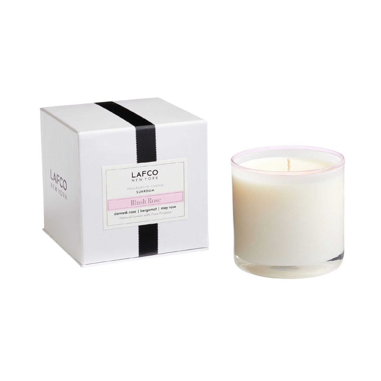 Blush Rose Signature Scented Candle - Handmade Soy Wax Candle for Home, Romantic Gifts, Wedding Decor & Relaxation