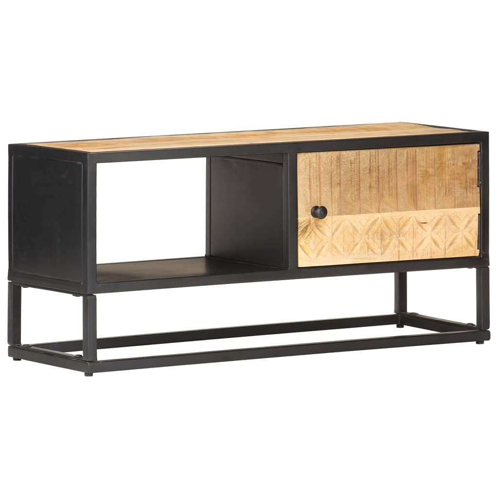 Mid Century Modern TV Stand with Storage - 35.4