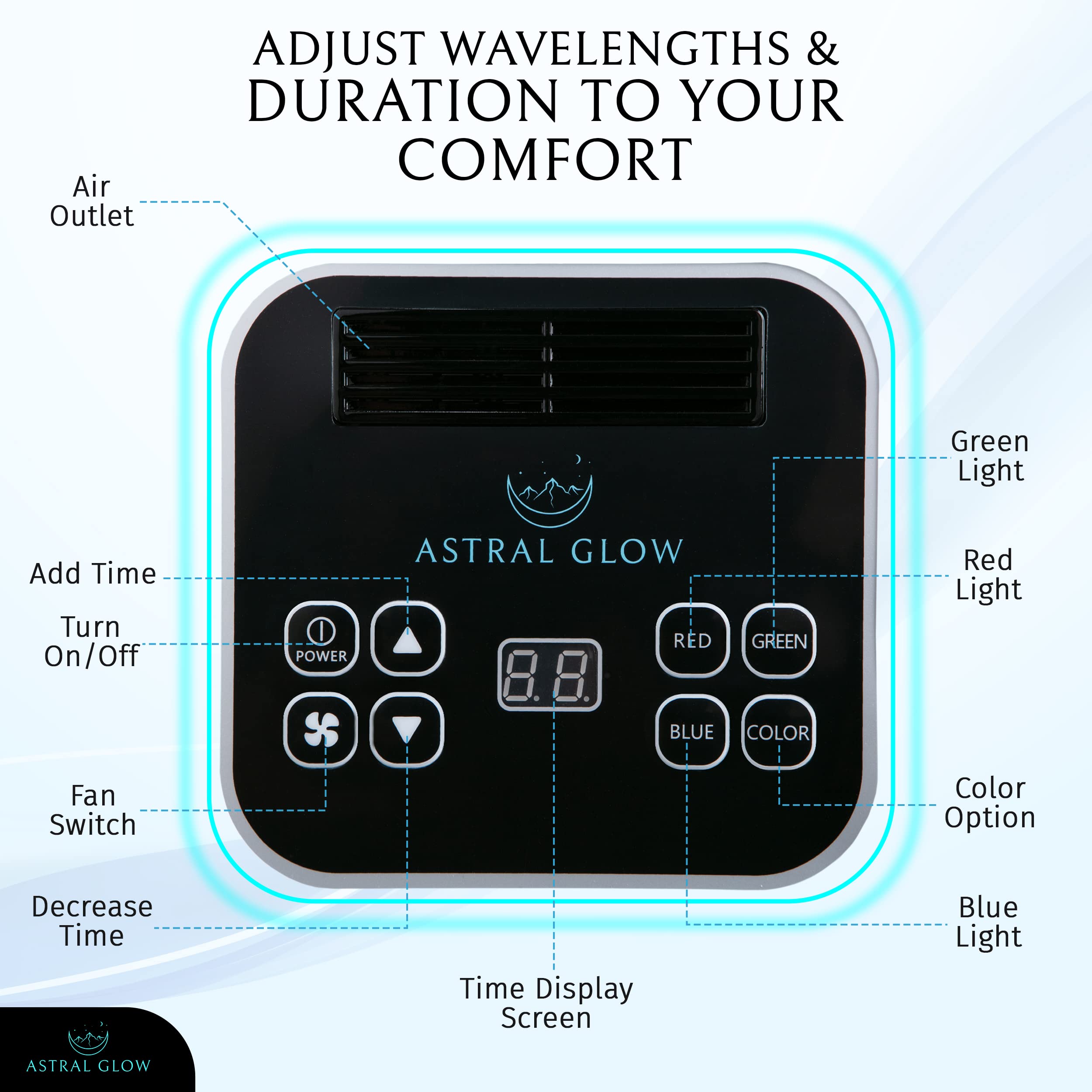 7 Color LED Light Therapy Face Mask - Professional Esthetician & Home Skin Care Device for Acne, Wrinkles & Anti-Aging | Spa, Salon & At-Home Facial Treatment | Black Beauty Machine for Face Rejuvenation