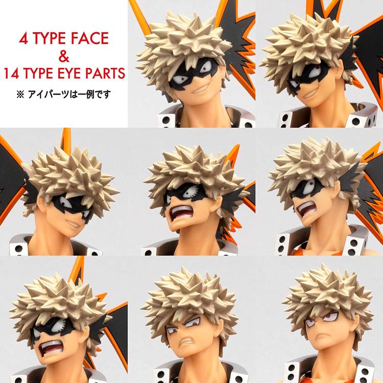 Amazing Yamaguchi Revoltech Action Figure - Katsuki Bakugo from My Hero Academia - Highly Articulated Collectible for Anime Fans & Display - Perfect for Cosplay, Gift Giving & Anime Collections