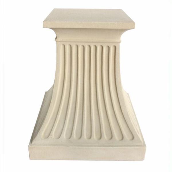 Anderson Teak Fluted Pedestal Dining Table - Model TB 2428 - Outdoor & Indoor Elegant Teakwood Furniture for Patio, Garden, or Dining Room