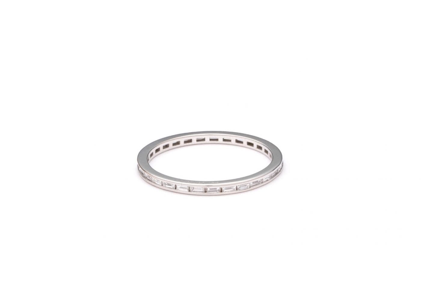 Diamond Eternity Band Ring for Women - 14K White Gold Wedding & Anniversary Gift - Perfect for Bridal Jewelry, Engagement, and Special Occasions