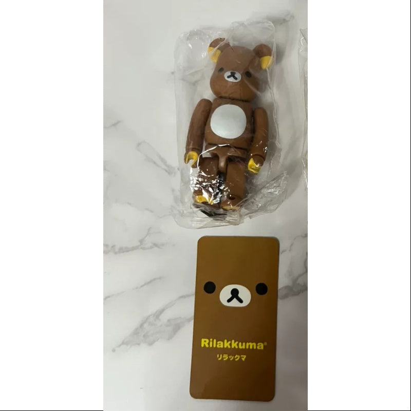 Bearbrick Series 23 CUTE Rilakkuma 100% Collectible Figure - Limited Edition Japanese Bearbrick Toy for Anime Fans & Collectors - Perfect for Display, Gifts, and Home Decor