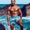 2Eros Orient Dream Swim Shorts for Men - Quick Dry Beach Swim Trunks with UPF 50+ Sun Protection - Perfect for Swimming, Surfing, and Summer Vacations