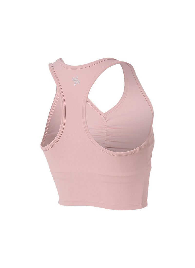Black Label Signature Power Rise Shirring Crop Top - Women's Fashion Stretch Fit T-Shirt for Gym, Yoga & Casual Wear