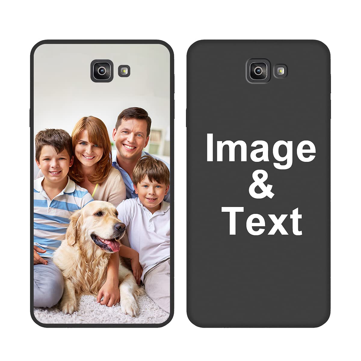Custom Personalized Picture Phone Case for Samsung Galaxy J7 Prime - Shockproof Silicone Protective Cover with Soft Candy Texture - Perfect Christmas Birthday Gift for Her/Him - Ideal for Daily Use, Travel & Special Occasions