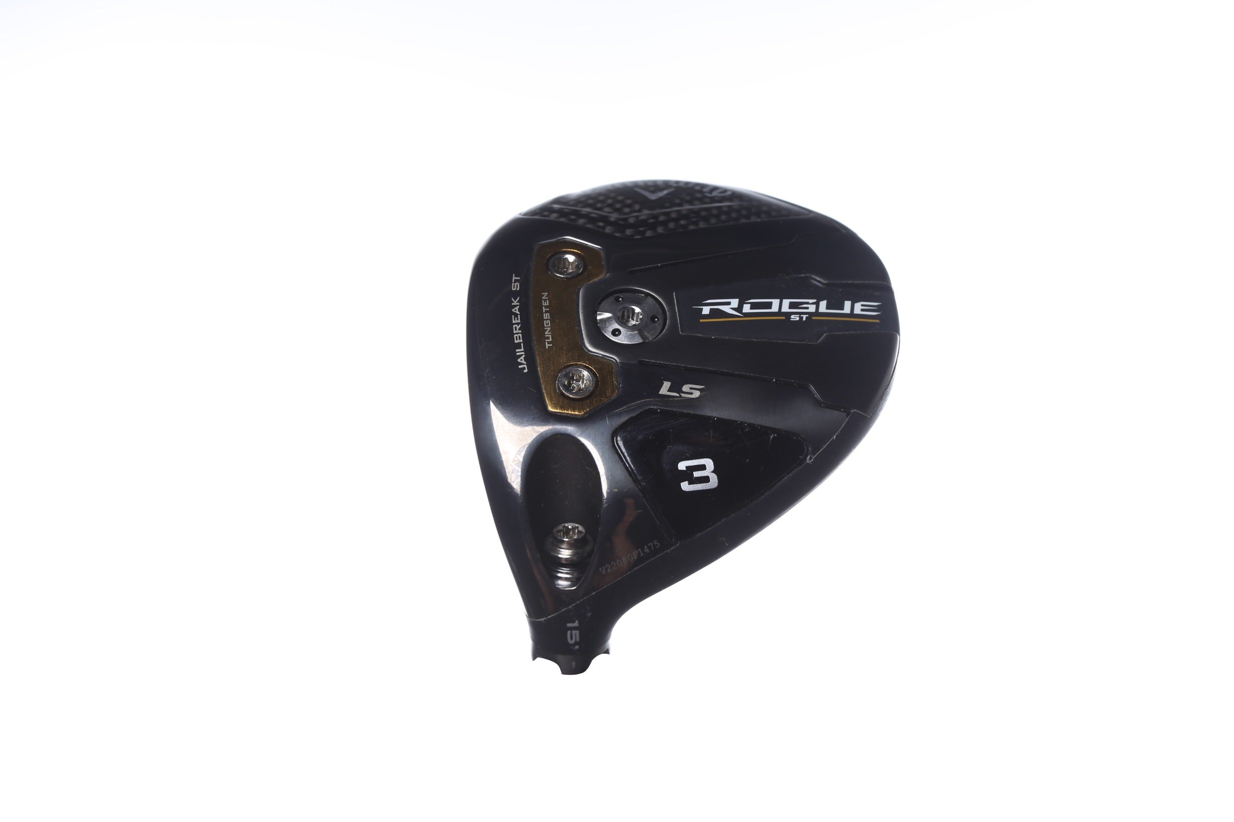Used Callaway Rogue ST LS Fairway Wood 15° Left-Handed Golf Club Head Only - Perfect for Left-Handed Golfers Seeking Distance & Accuracy on the Course