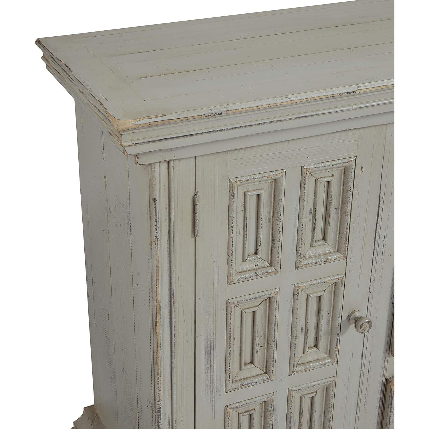 Progressive Furniture Rory Accent Credenza Console Table in Gray - Stylish Entryway & Living Room Storage Solution