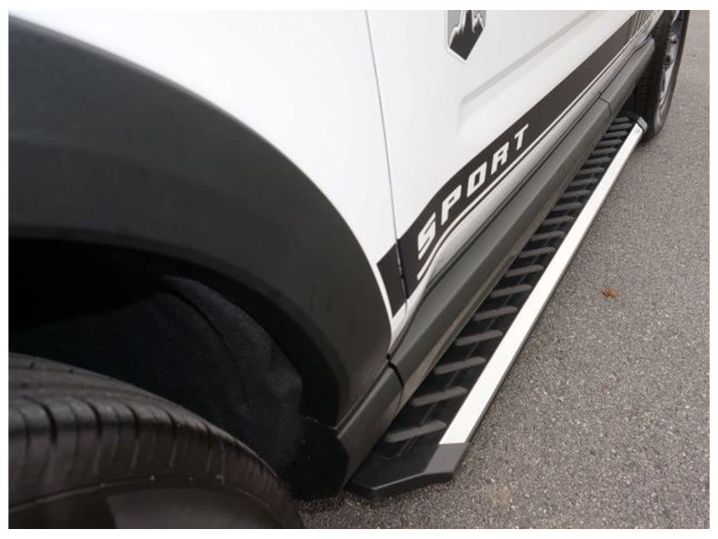 Romik® RZR SUV Running Boards & Side Steps for Ford Bronco Sport (2021-2023) - Heavy Duty Aluminum Nerf Bars with Non-Slip Surface - Perfect for Off-Roading, Camping & Daily Use
