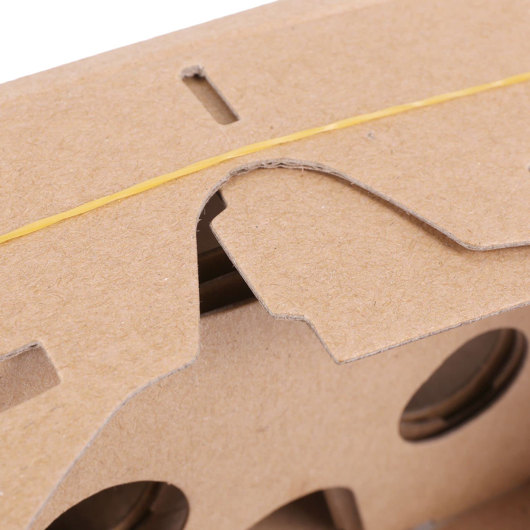 Rheross 6 Inch DIY 3D VR Glasses - Virtual Reality Headset with Hardboard for Cardboard | Perfect for VR Gaming, Movies & Educational Experiences