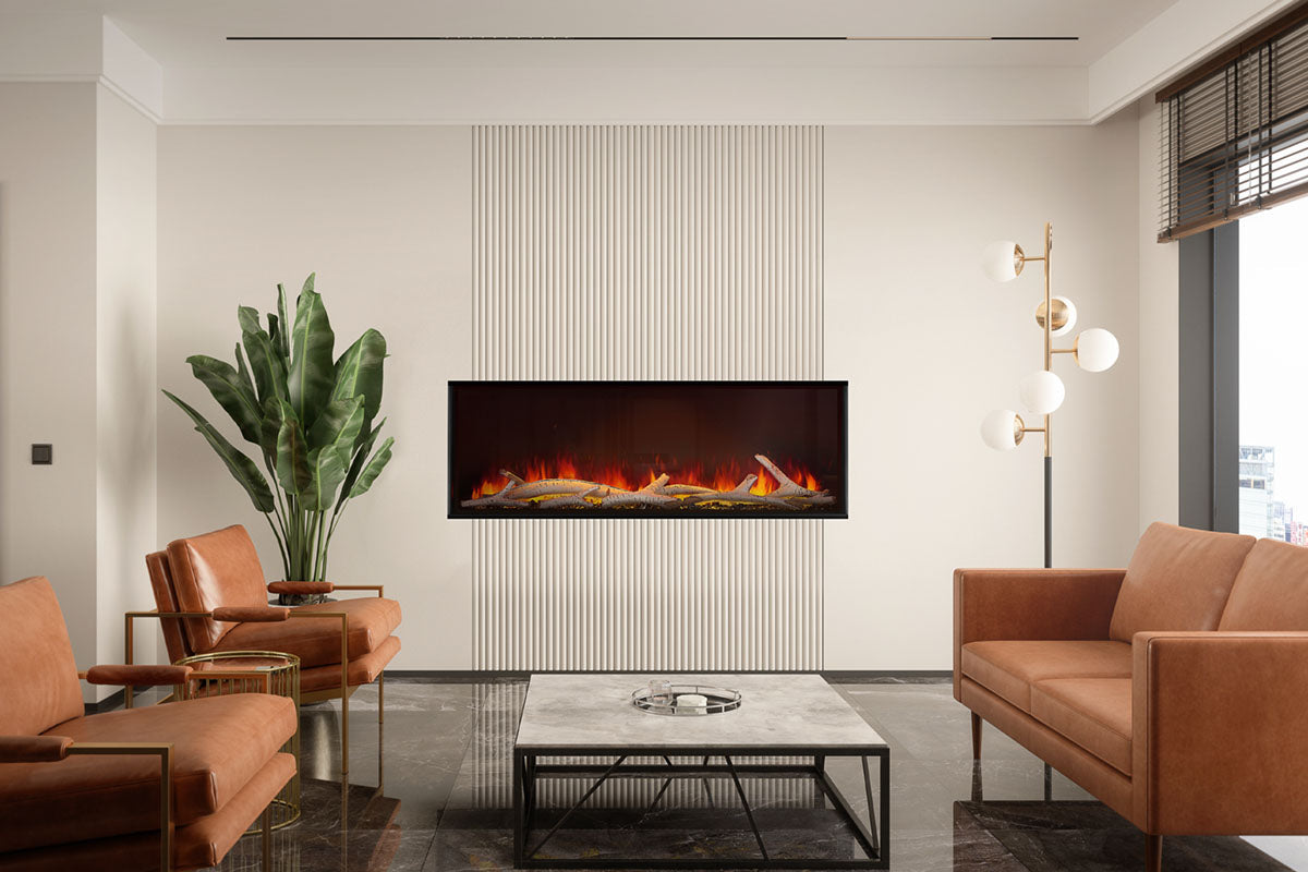 Napoleon Astound 96 Smart Built-In Linear Electric Fireplace - Modern Home Heating Solution for Living Rooms & Bedrooms