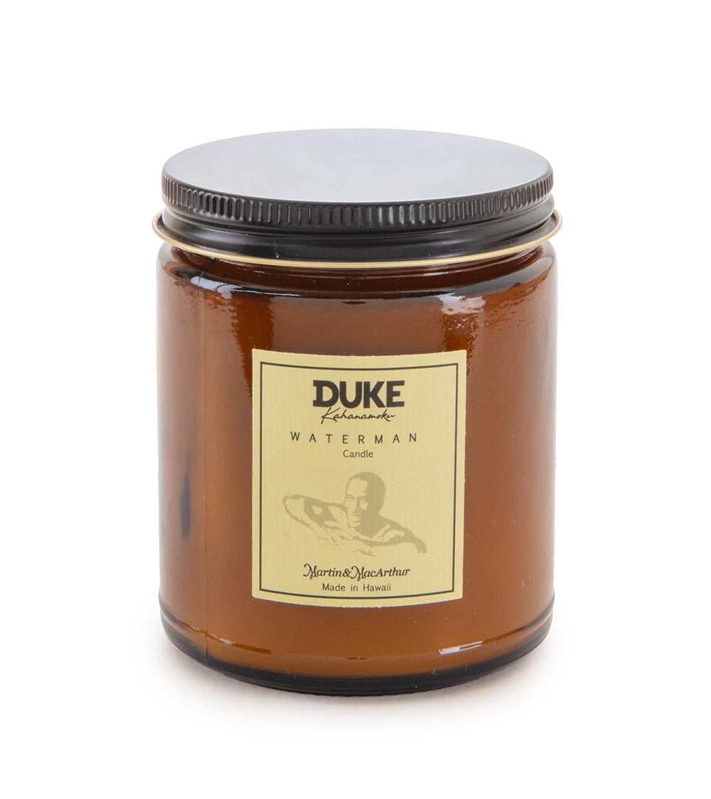 Duke Waterman Scented Candle - Handmade Soy Wax Candle with Natural Essential Oils for Home, Office, Spa & Romantic Gifts - Long Lasting Aromatherapy Candle for Relaxation & Stress Relief