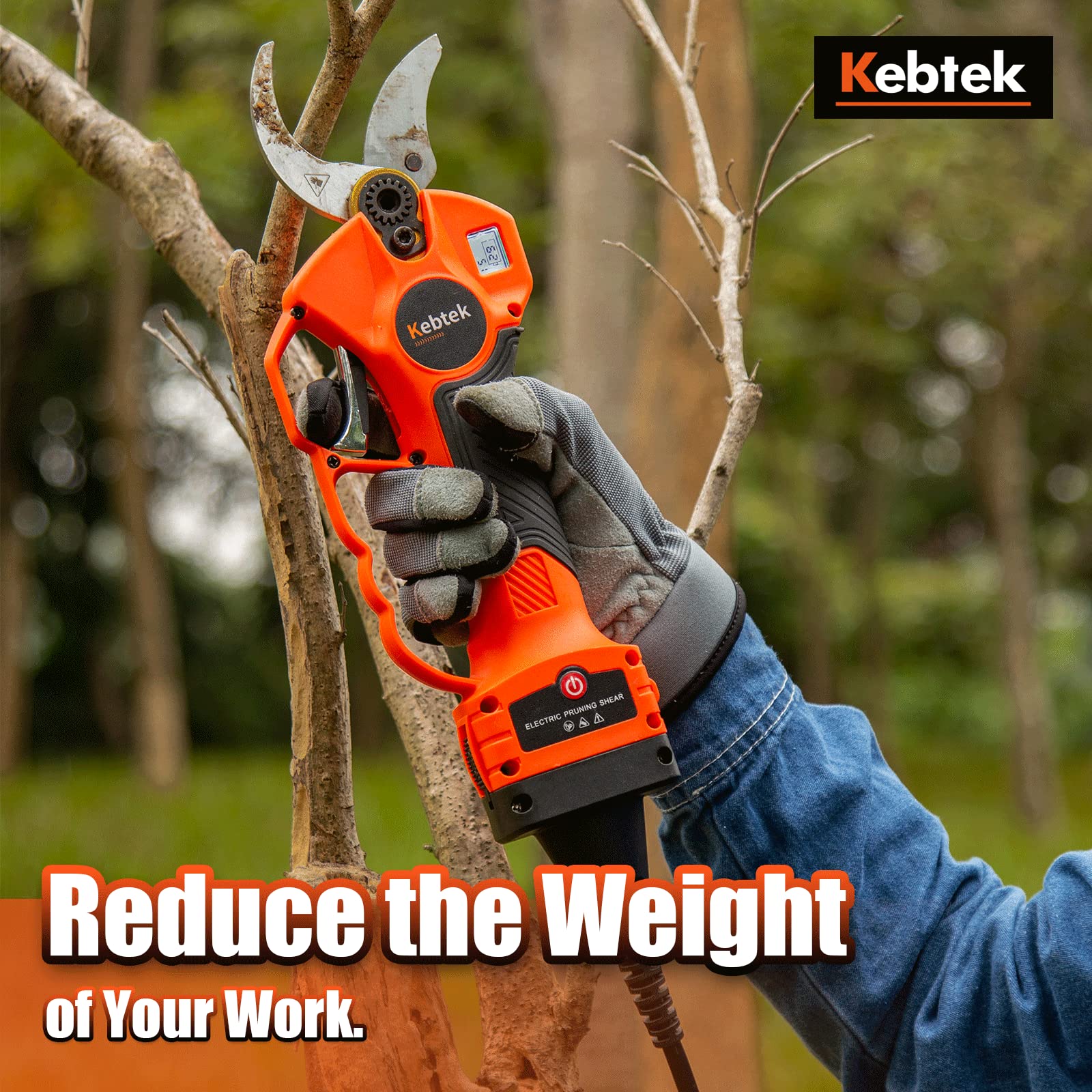 Kebtek B00840 Electric Pruning Shear Battery Cable Connectors - Lightweight Replacement for Electric Pruners | Perfect for Gardening, Landscaping, and Professional Tree Trimming