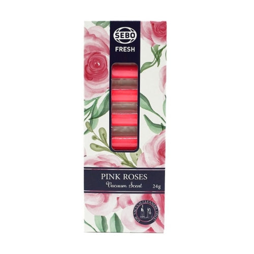 SEBO FRESH Pink Roses Fragrance Vacuum Capsules - 8 Pack | Long-Lasting Scent for Home, Car, and Office | Eliminates Odors Instantly