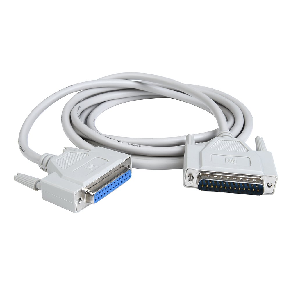 WESAPPINC 8.9 Feet DB25 25-Pin Male to Female Serial Parallel Printer Extension Cable 2.7M (4.60 Feet/1.4M) - Ideal for Printers, Scanners, and Industrial Equipment Connectivity