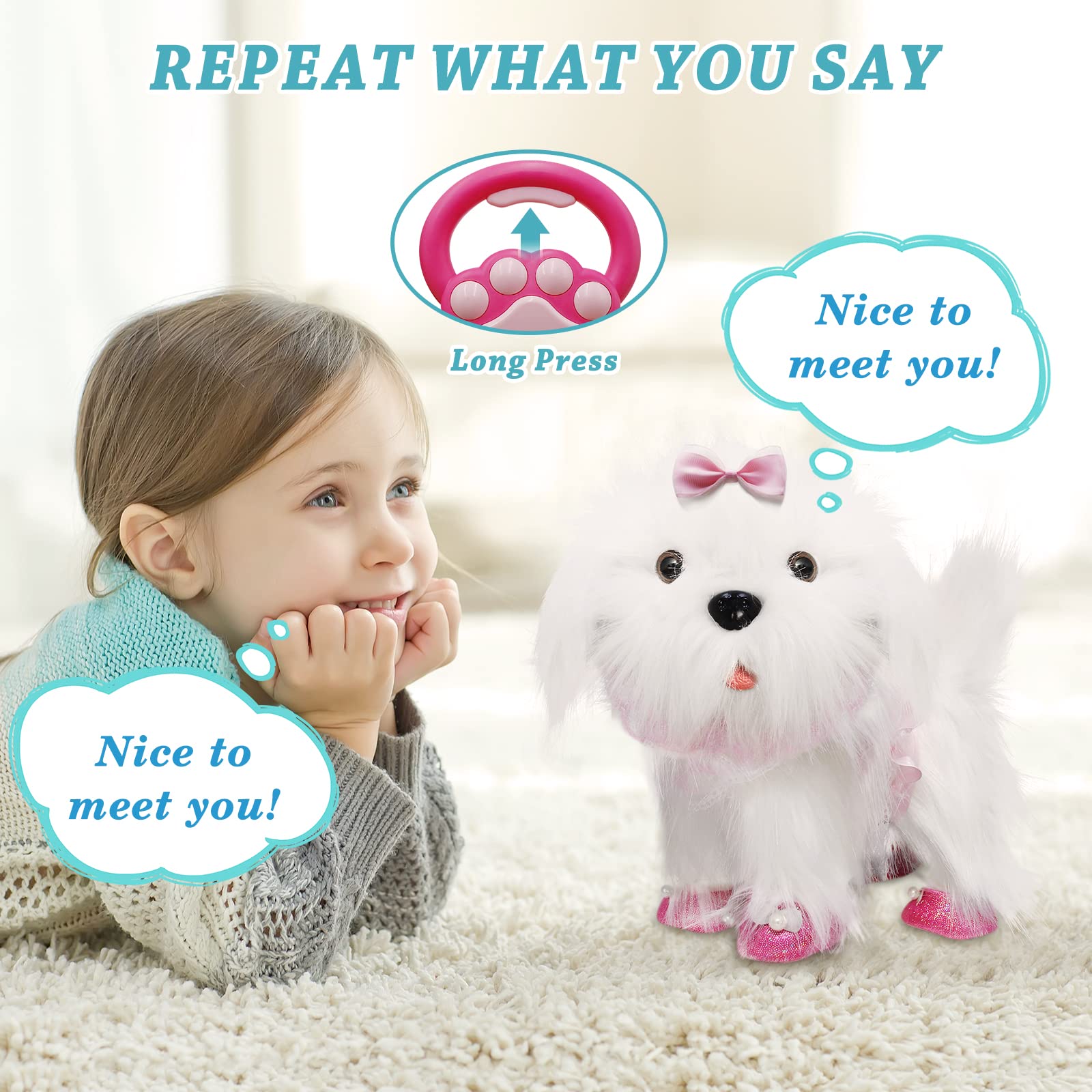 Interactive Toy Dog for Kids - Walk, Bark & Sing - Perfect Gift for 2-5 Year Olds - Playtime Companion