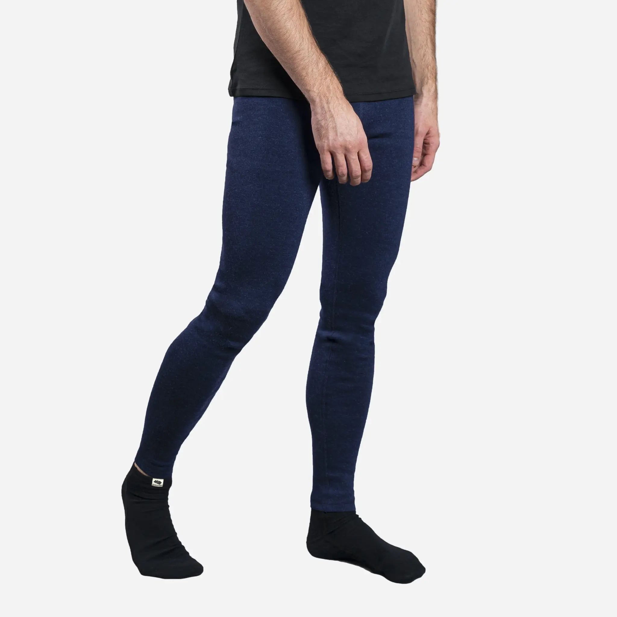 Men's Alpaca Wool Leggings - 420 Midweight Thermal Base Layer for Hiking, Skiing & Winter Outdoor Activities