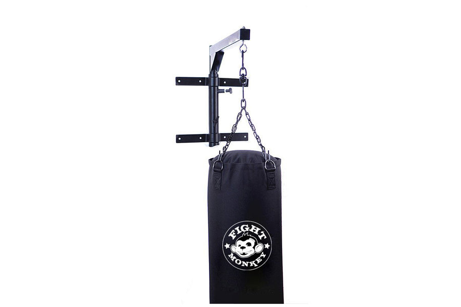 Fight Monkey Heavy Bag Wall Mount - Durable Boxing Punching Bag Hanger for Home Gym, Garage & Training - Perfect for MMA, Kickboxing & Fitness Workouts