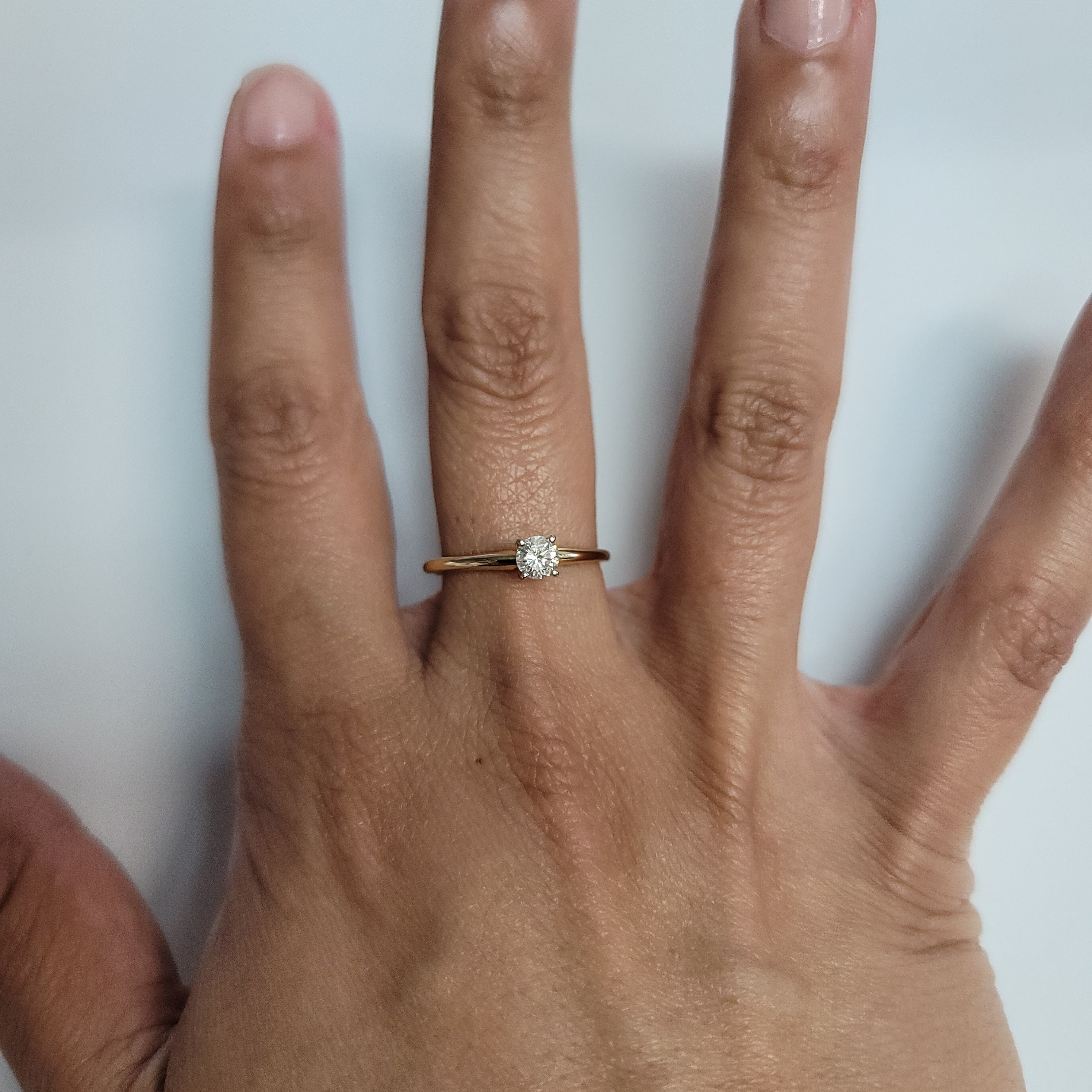 0.25 Carat Solitaire Diamond Engagement Ring for Women - Classic Elegant Wedding Band, Proposal Gift, Anniversary Jewelry - Perfect for Proposals, Weddings & Special Occasions