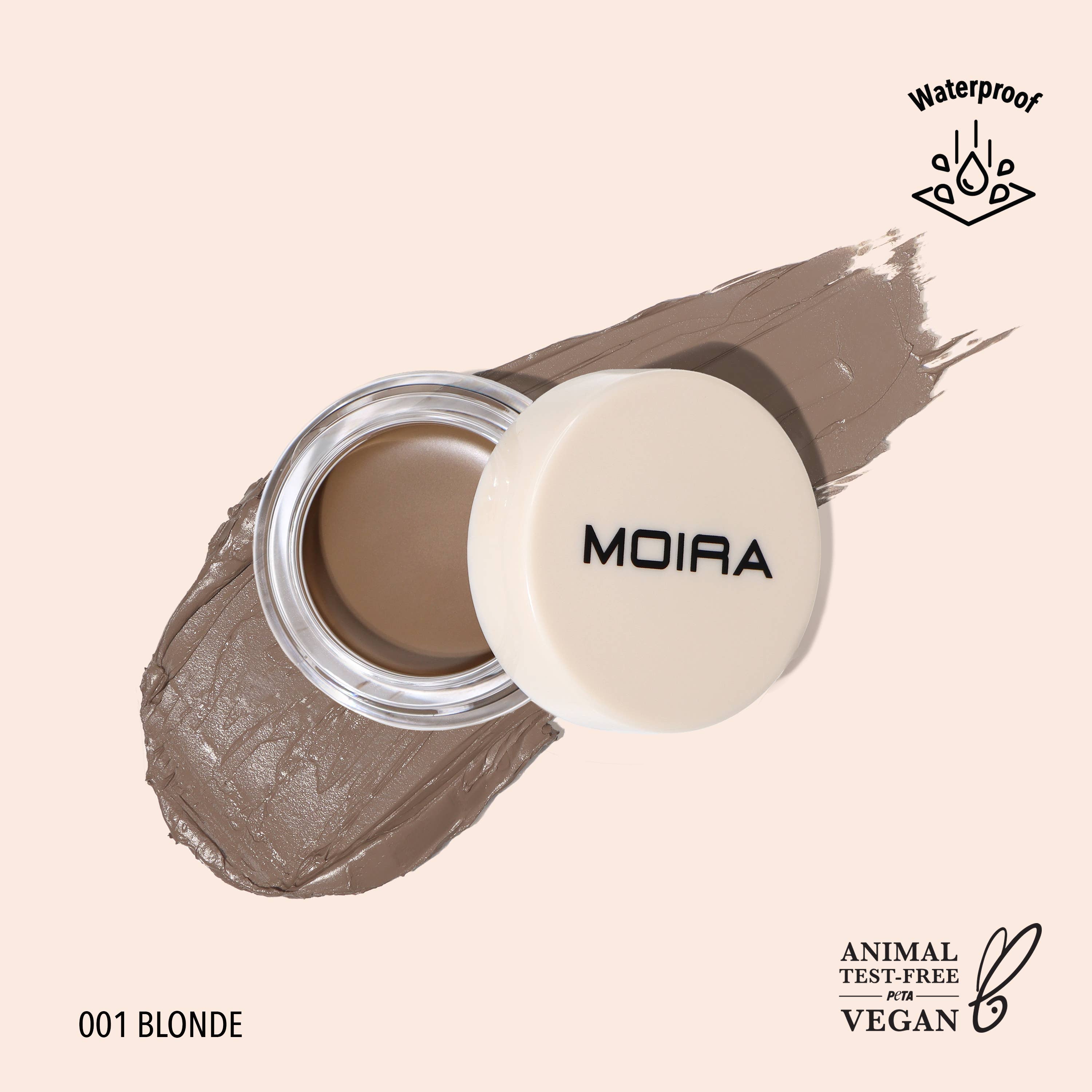 Define & Sculpt Brow Pomade - Waterproof Eyebrow Makeup (001 Blonde) for Natural Looking Brows - Perfect for Daily Use & Special Occasions