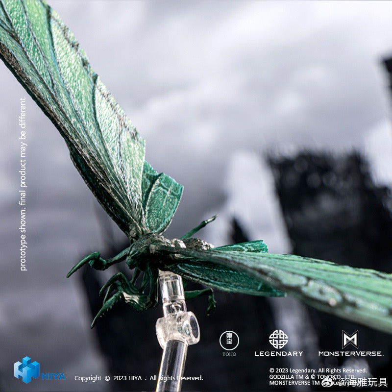 HIYA 14-inch 36cm Godzilla King of The Monsters Action Figure - Mothra Emerald Titan Version, Collectible Movie Monster Toy for Display & Gifts | Perfect for Fans, Collectors & Home Decor