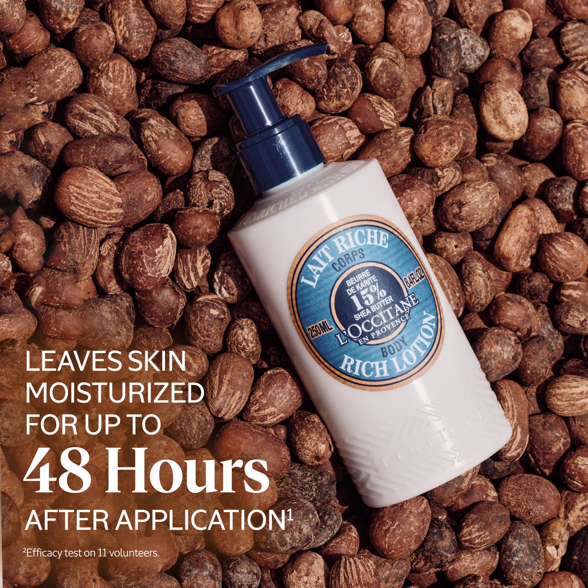 L'Occitane 15% Shea Butter Moisturizing Body Lotion - Ultra Hydrating for Dry & Sensitive Skin | Nourishing & Protective Formula | Perfect for Daily Use, Winter Care & Family Skincare Routine