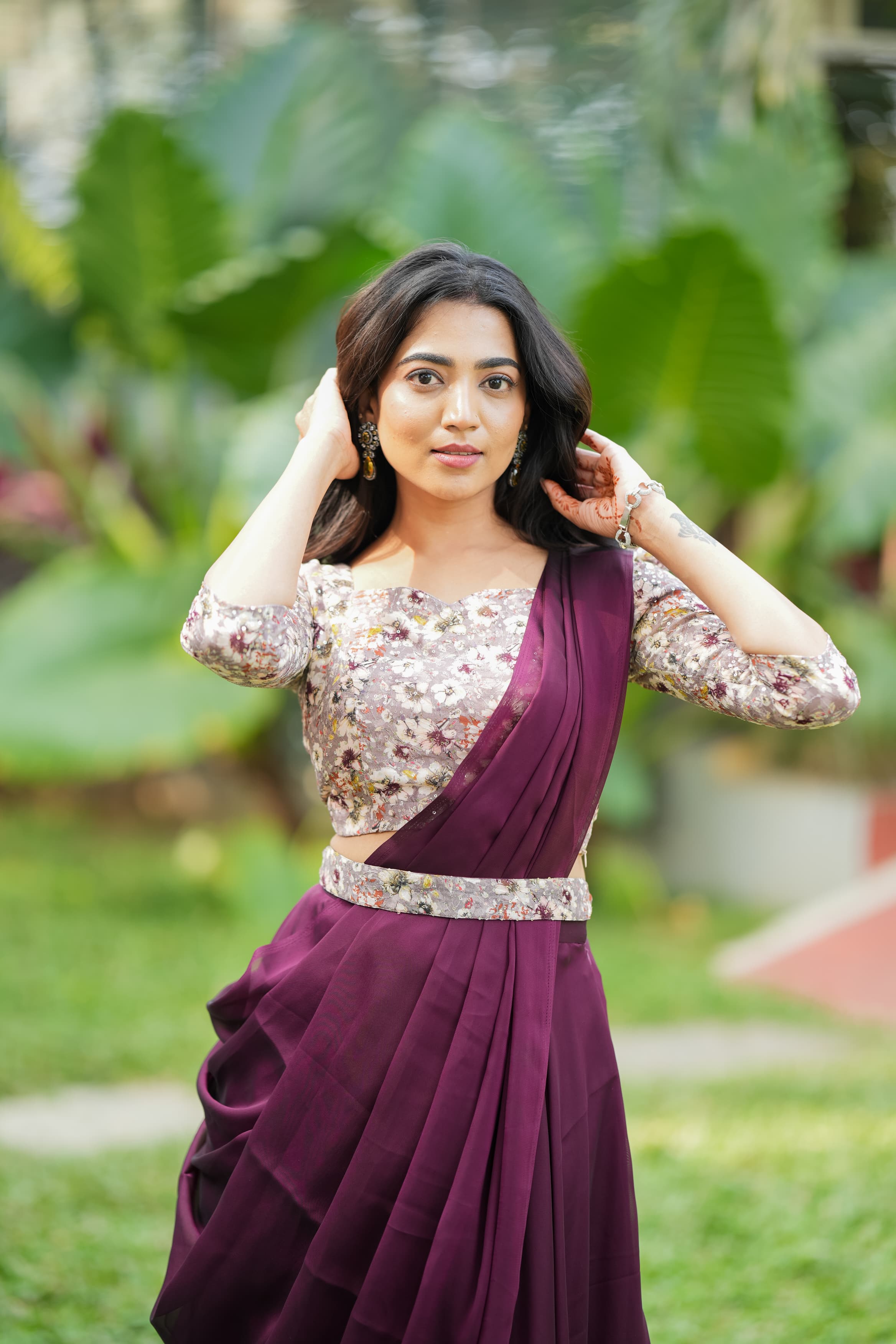 DD652 Abi Simple and Elegant Drape Wear - Stylish Women's Casual Dress for Everyday Wear, Date Night and Office Outfits