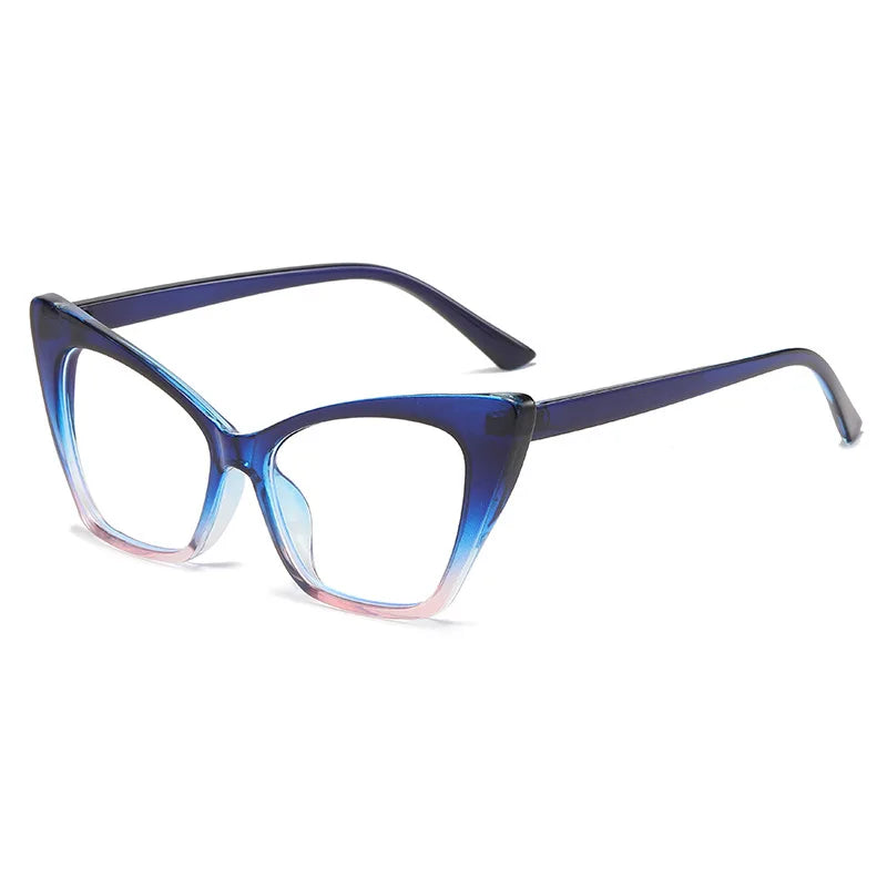 CCspace Women's Full Rim Square Cat Eye Plastic Eyeglasses 57427 - Stylish Retro Frames for Women, Lightweight & Durable Eyewear - Perfect for Office, Reading, Fashion Accessories