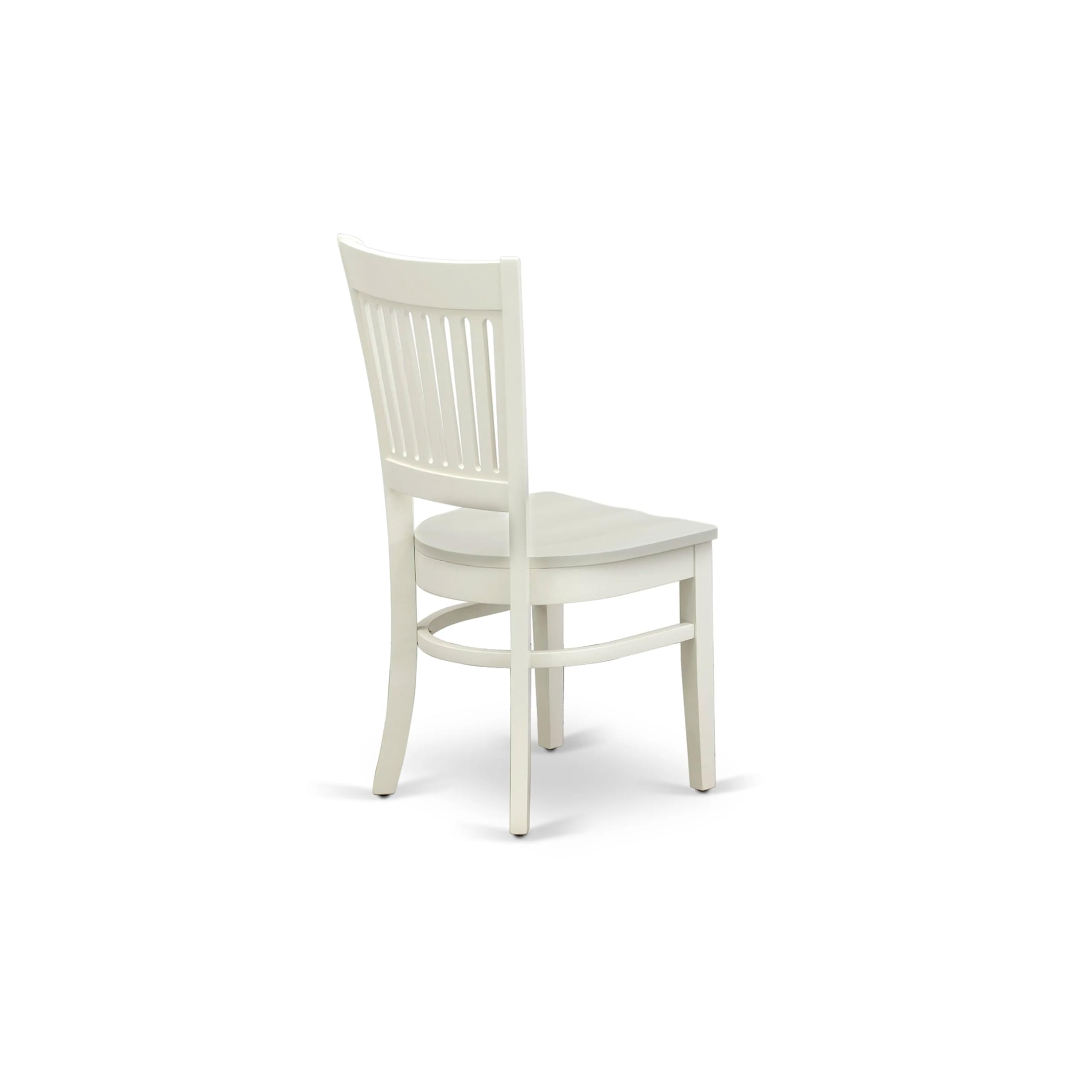 East West Furniture AMVA3-LWH-W 3-Piece Round Kitchen Table Set with Pedestal Base & 2 Dining Chairs, 36x36 Inch, Linen White - Perfect for Small Spaces, Apartments, Breakfast Nooks & Cozy Dining Areas