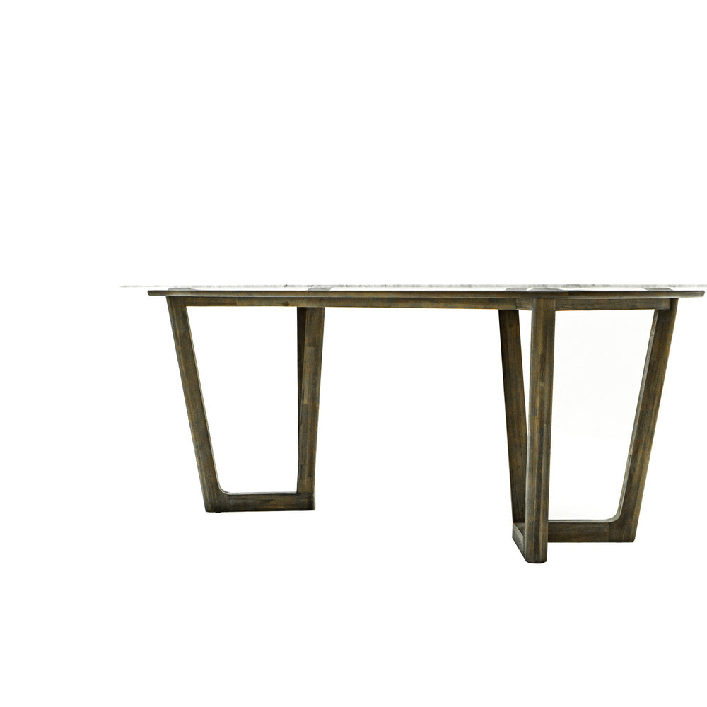 Rectangle Marble Top Dining Table - Modern Kitchen & Dining Room Furniture for Home Decor | Perfect for Family Gatherings & Dinner Parties