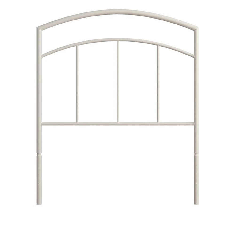 Rosebery Kids Modern Metal Twin Bed Frame - White Textured Finish | Sturdy & Safe for Children's Bedroom, Guest Room or Dormitory