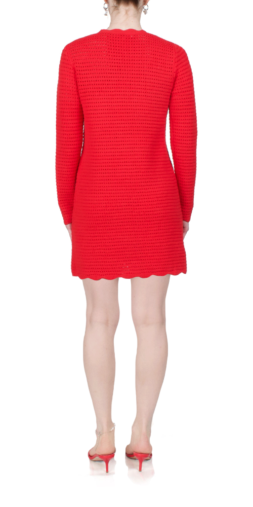 Elegant Faro Crochet Dress in Red - Boho Chic Summer Maxi Dress for Beach, Vacation & Casual Outings