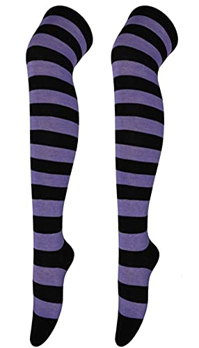 Striped/Purple&black