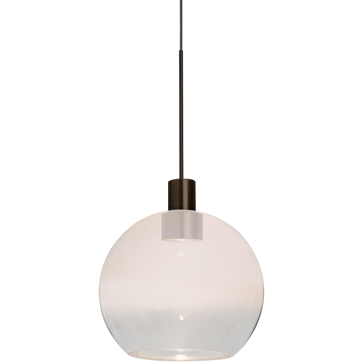 1XT-NEWTON6WC-LED-BR Modern LED Pendant Light - 6W Energy Efficient Dimmable Ceiling Fixture from Newton Collection - Perfect for Kitchen Island, Dining Room, and Living Room Lighting