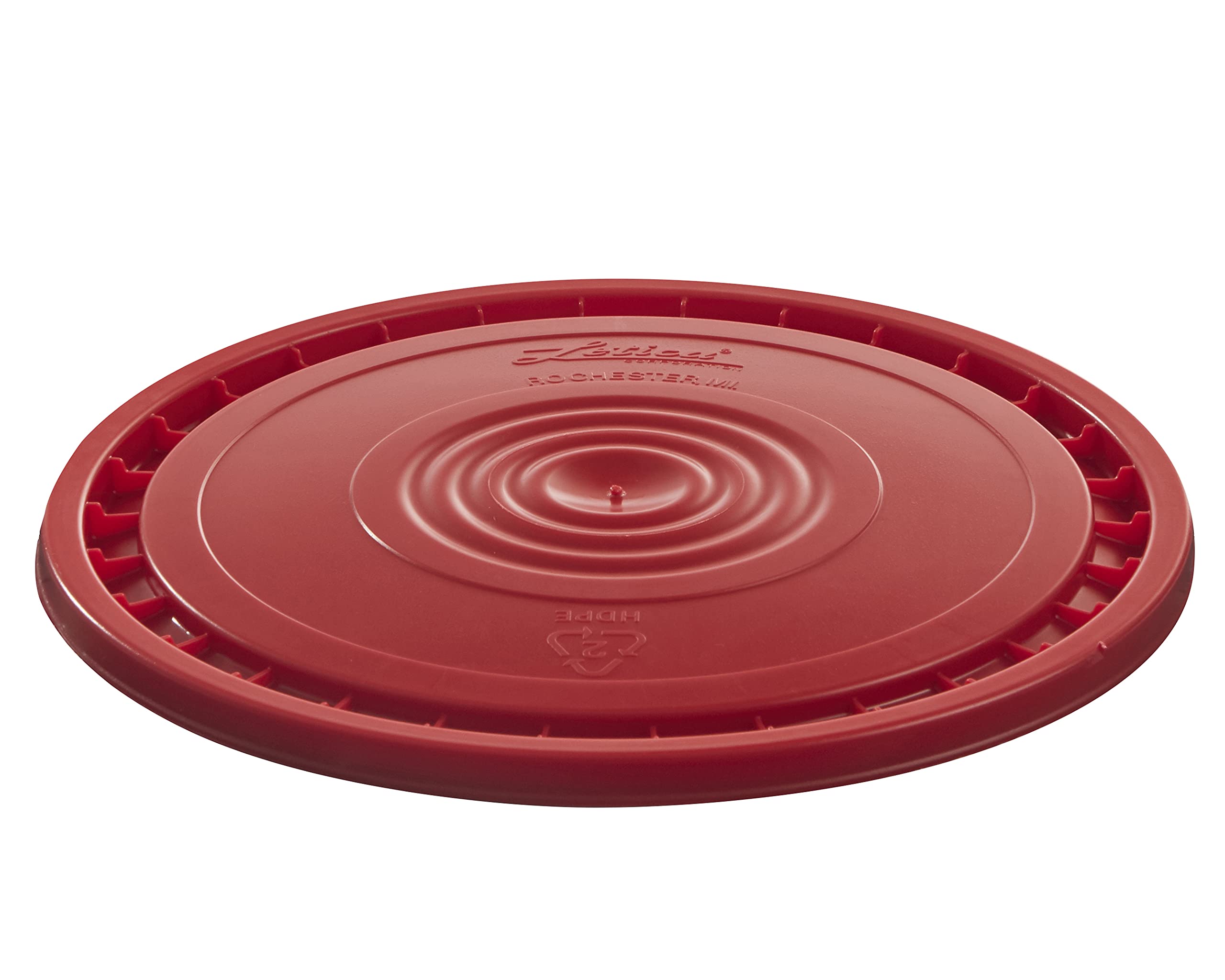 Hudson Exchange 5LHV-red Reusable Bucket Lid - Easy Peel Design Fits 3.5, 5, 6 & 7 Gallon Buckets - HPDE Plastic - Red - Perfect for Food Storage, Paint Mixing & Home Organization