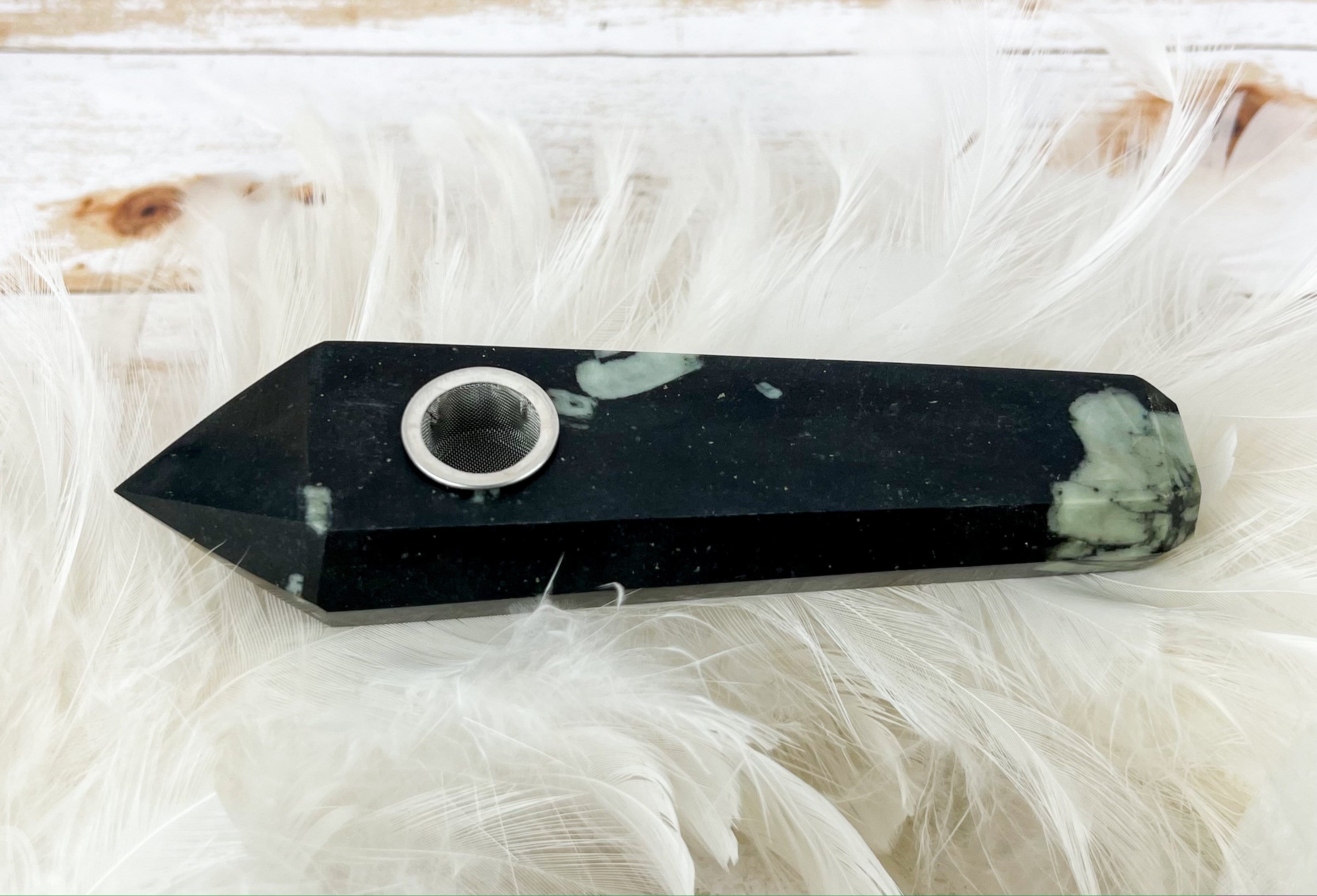 Premium Handcrafted Crystal Pipes for Smoking - Rose Quartz, Amethyst & More | Natural Stone Glass Pipes for Herbal Use, Meditation & Relaxation | Perfect Gift for Spiritual Enthusiasts