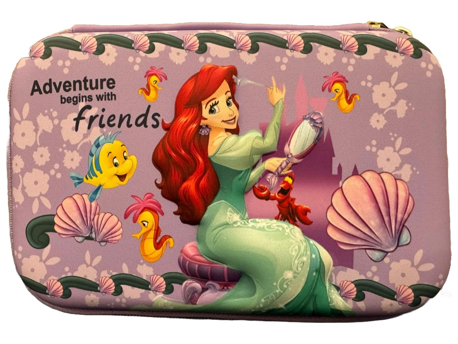 Mermaid Purple Pencil Box for School & Office Supplies - Perfect for Kids, Students & Artists - Organize Pens, Pencils & Art Tools