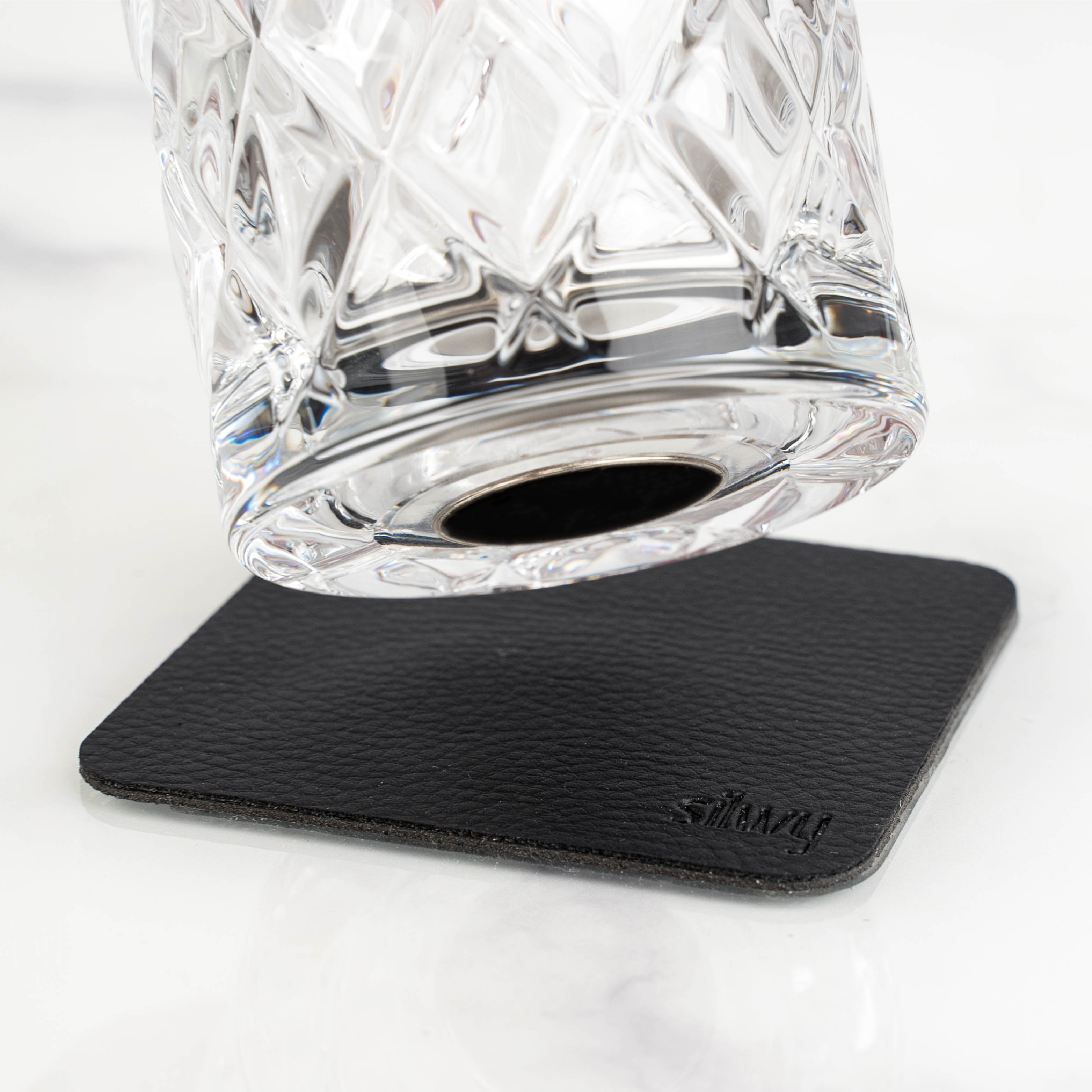 Premium Crystal Long Drink Glasses with Magnet Base - Elegant Barware for Cocktails, Iced Tea, and Beverages - Perfect for Home Bars, Parties, and Gifts