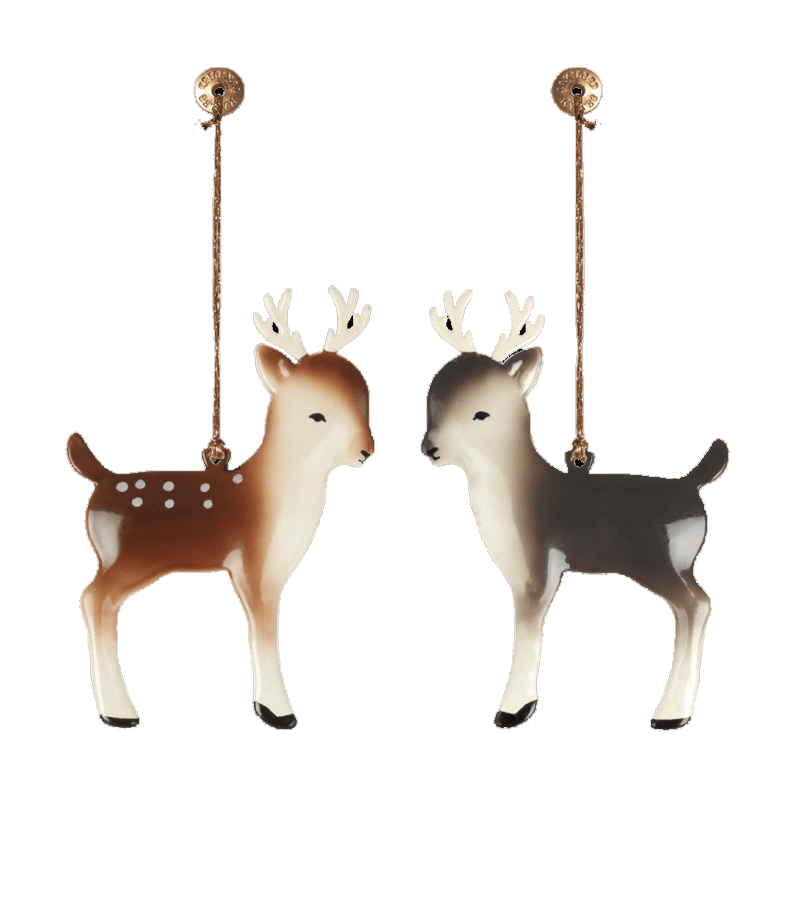 Large Maileg Bambi Ornament - Handmade Christmas Deer Decor for Tree, Gift & Holiday Home Decoration | Perfect for Xmas, Winter Wonderland & Nursery Decor