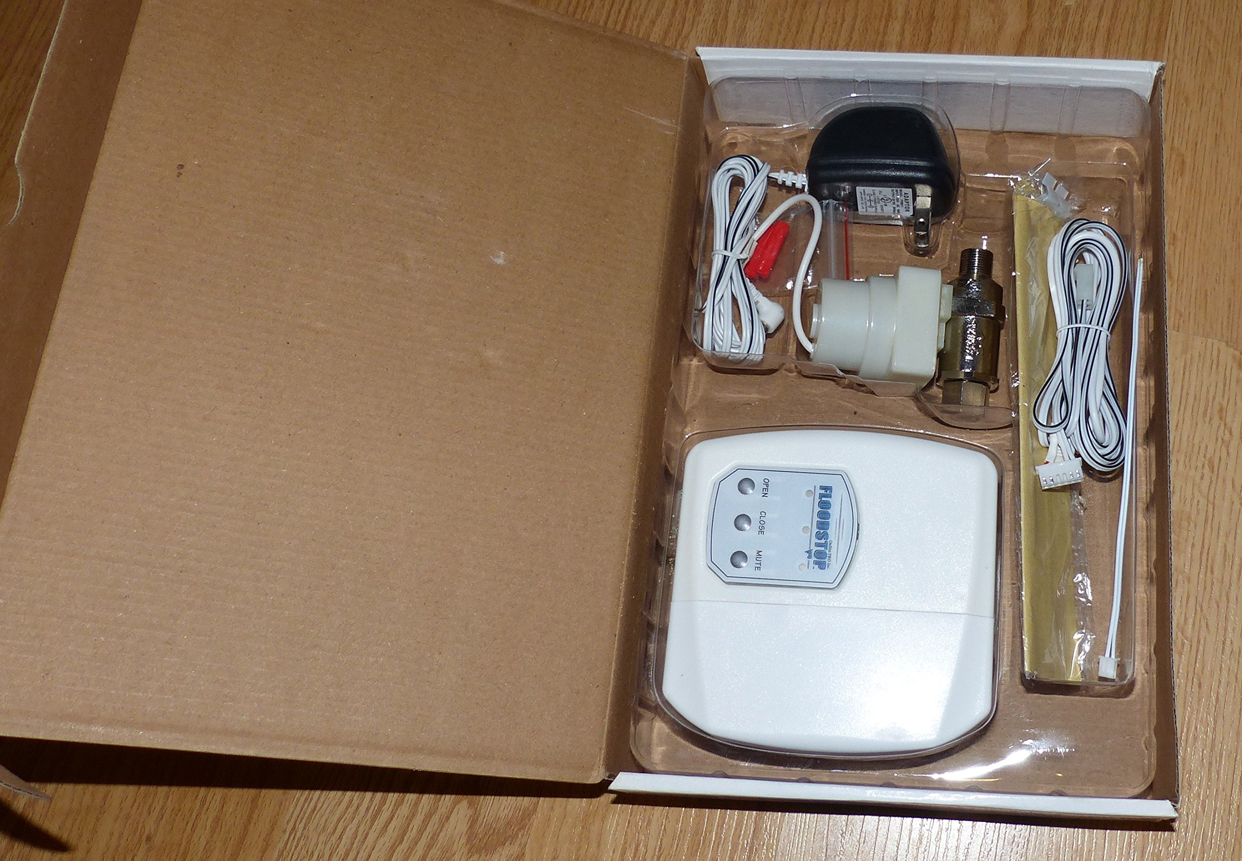 FloodStop FS 3/8-C v4 Automatic Water Shutoff Valve for Dishwasher, Toilet & Water Filter - Prevent Flood Damage in Homes & RVs