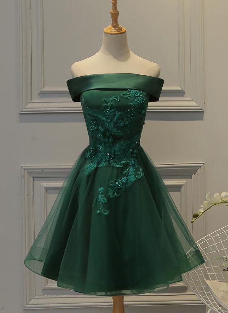 Emerald Green A-Line Homecoming Dress for Women - Elegant Birthday Party Dress J3495 | Perfect for Prom, Formal Events & Special Occasions