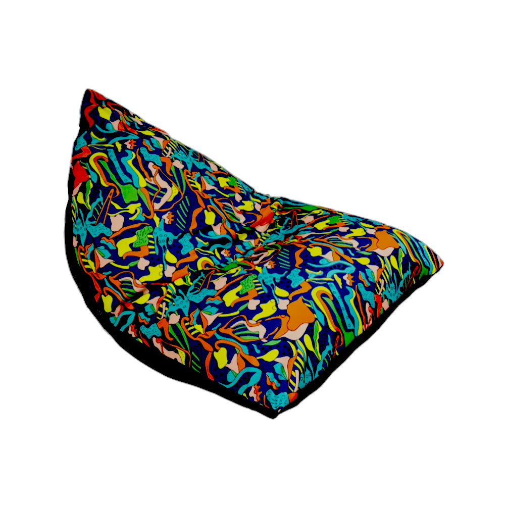 Premium Flow Pattern Bean Bag Chair - Ultra Soft & Comfortable for Kids, Teens & Adults - Perfect for Lounging, Gaming, Reading & Relaxing in Bedroom, Living Room or Dorm