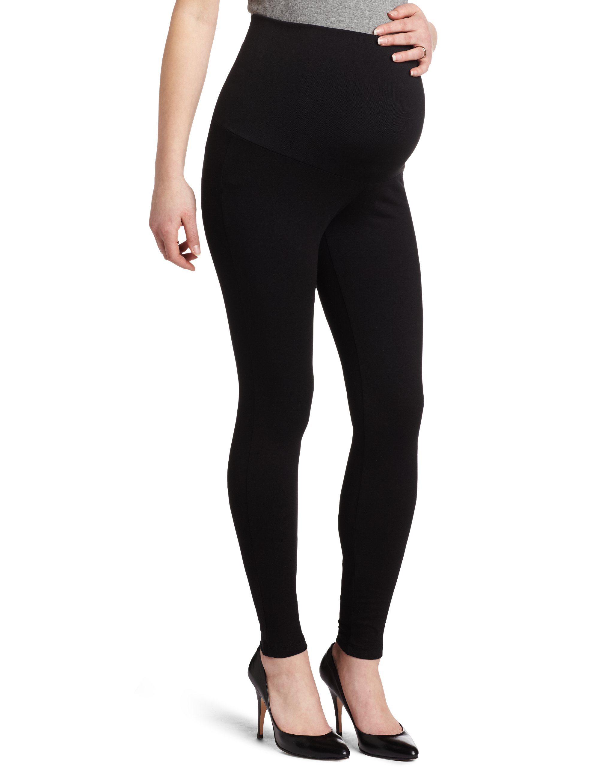 Maternity Belly Support Leggings for Pregnant Women - Comfortable Pregnancy Leggings with Breathable Fabric for Everyday Wear & Maternity Support