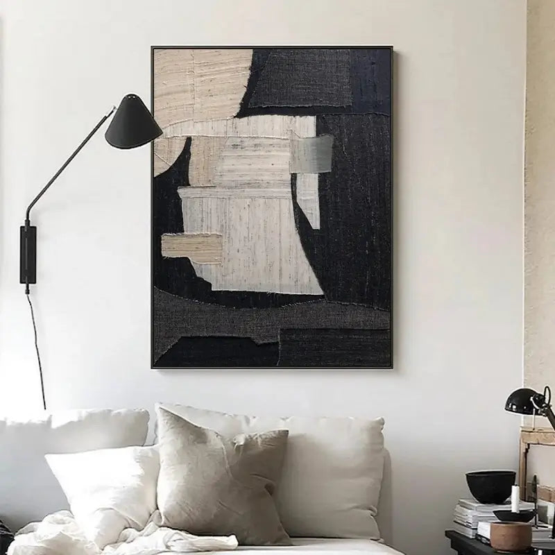 Abstract Tranquility Art Painting - Modern Wall Decor for Living Room & Bedroom - Handmade Canvas Artwork #WS002 | Perfect for Home, Office & Meditation Spaces