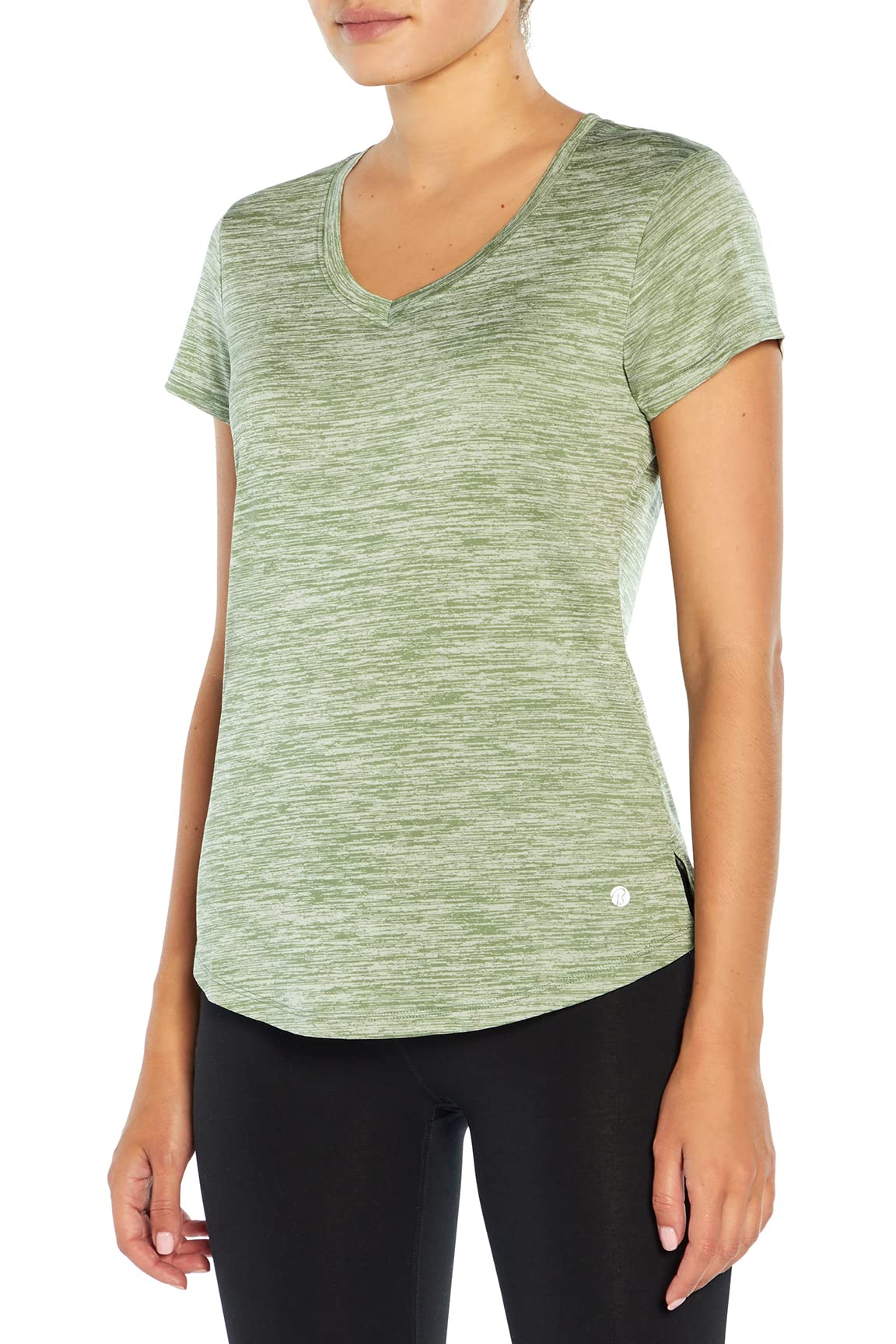 Bally Total Fitness Women's Matilda Short Sleeve Workout T-Shirt - Gym, Yoga & Running Activewear Top for Women