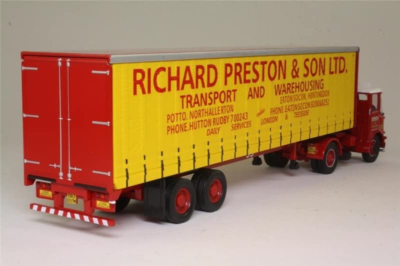 Limited Edition Corgi Atkinson Borderer Tautliner Diecast Truck Model 1/50 Scale - Collectible Pre-Built Richard Preston & Son Potto Replica - Perfect for Display, Gifts & Truck Enthusiast Collections
