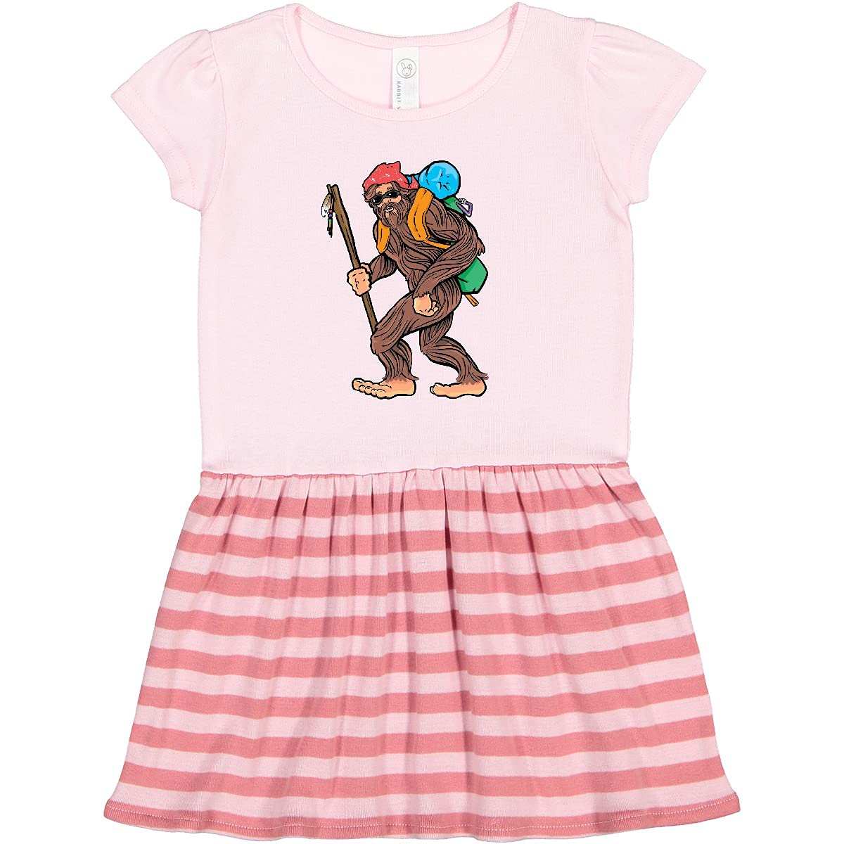 Inktastic Bigfoot Trail Hiking Sasquatch Toddler Dress - Cute Outdoor Adventure Outfit for Kids, Perfect for Hiking, Camping & Nature Exploration