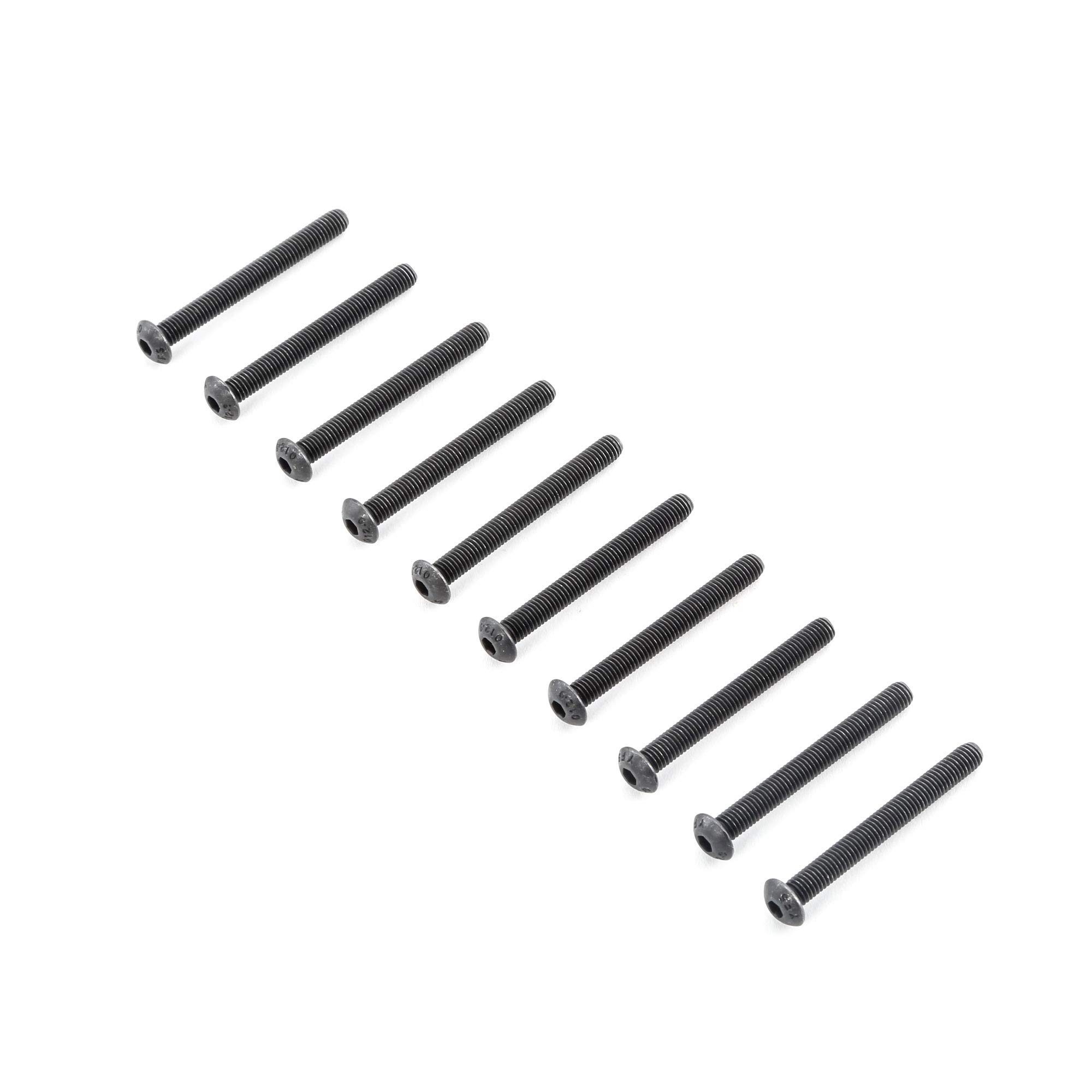 Team Losi Racing M5x45mm Button Head Screws (10-Pack) - Durable Stainless Steel Fasteners for RC Cars, Trucks, and Off-Road Vehicles - Perfect for Upgrades and Repairs